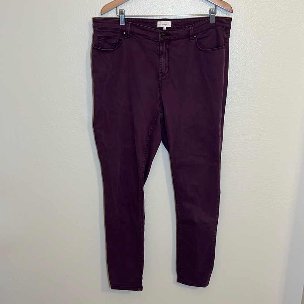 Women’s Mid-Rise Skinny Halogen Purple Plus Size Jeans